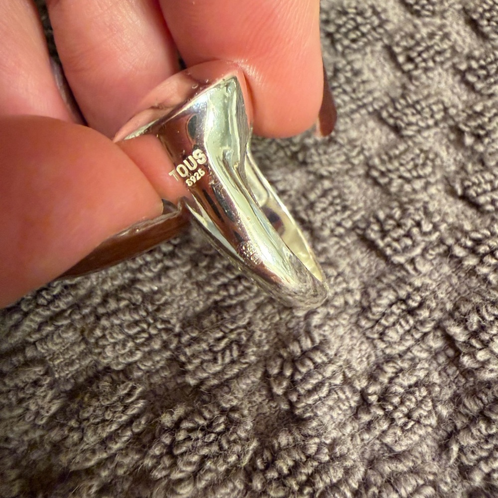 2 TOUS  Silver Signet Rings - Picture 4 of 9